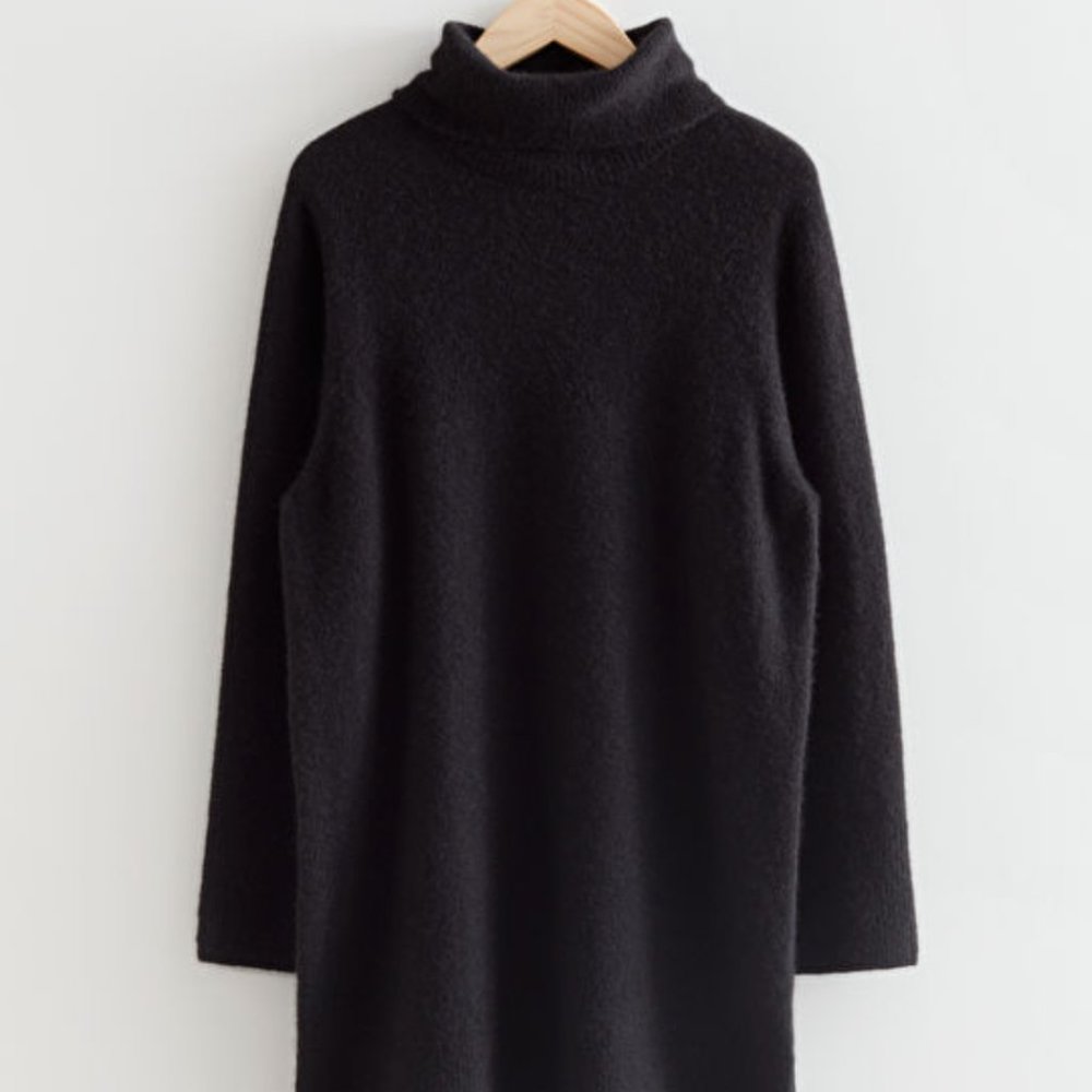 NWT &OtherStories - Relaxed Wool Knit Turtleneck Dress